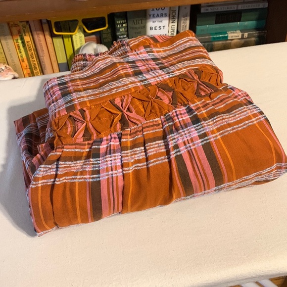 ✨ NWOT Anthropologie Plaid A-Line Midi Skirt Sz L - Picture 5 of 6